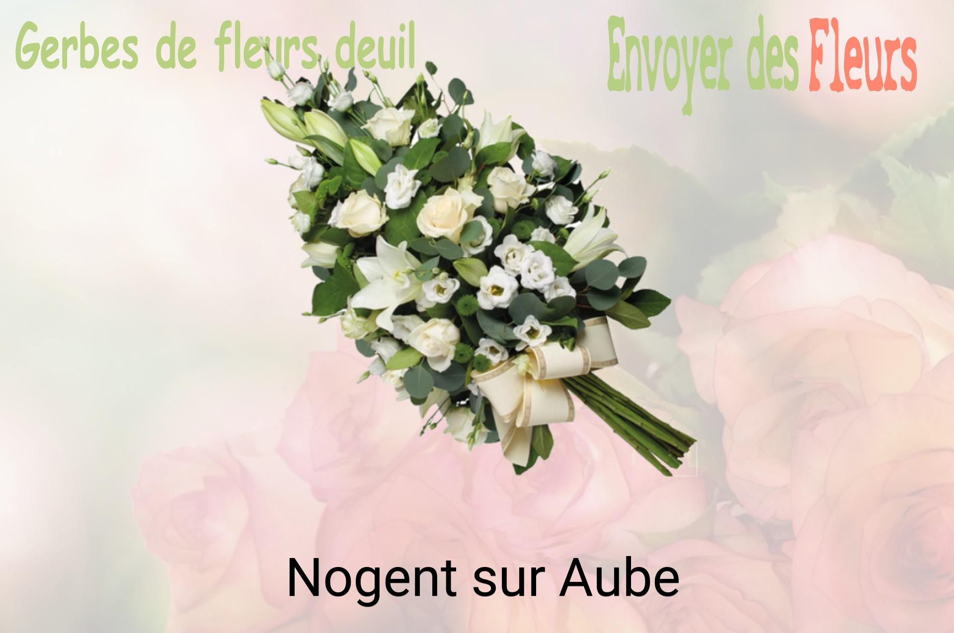 Gerbe de fleurs de deuil livrée à Nogent-sur-Aube